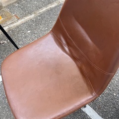 ダイニングチェア　2脚　フェイクレザー　れとろレトロの画像