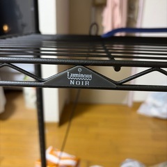 【一時停止】スチールラック　黒　ルミナスの画像