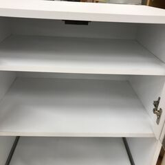 【ジャングルジャングル石川金沢店】  食器棚 ホワイト W60×D40×H100 クリーニング済み												の画像