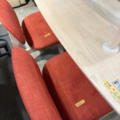 配送可【ニトリ】【ダイニングセット】テーブル+ベンチ+チェア2つ★ クリーニング済 【管理番号11310】桒の画像
