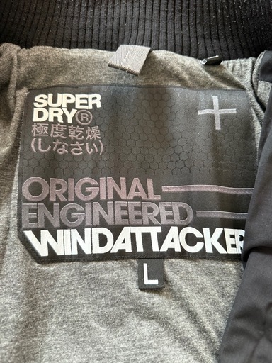 【Lサイズ】Superdry 極度乾燥(しなさい) ジャケット アウターLサイズ 黒