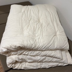 綿100% 掛け布団　高品質　加重布団　安眠　シングルロングサイズの画像