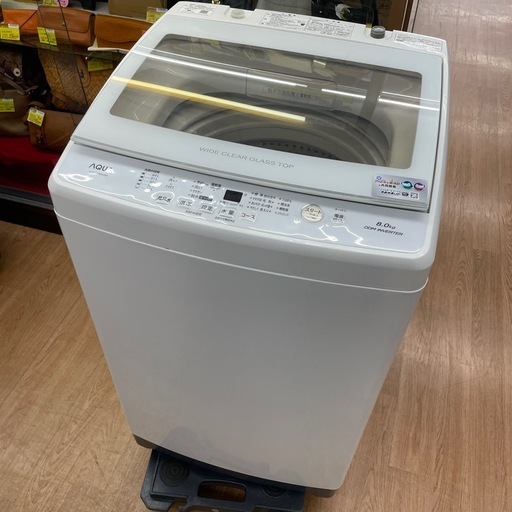 ☆ドリーム荒牧店☆ジモティー割引有☆【クリーニング済み】アクア/8.0kg洗濯機/AQW-GV80H/2019年製