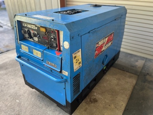 デンヨー　ヴェルダー　BLW-280 SSW ディーゼル　三相　9.9kVA 200v 100vスローダウン不具合あり