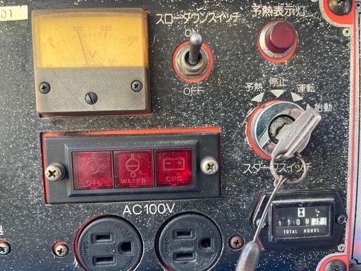 デンヨー　ヴェルダー　BLW-280 SSW ディーゼル　三相　9.9kVA 200v 100vスローダウン不具合あり