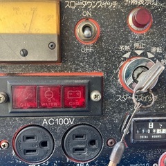 デンヨー　ヴェルダー　BLW-280 SSW ディーゼル　三相　9.9kVA 200v 100vスローダウン不具合ありの画像