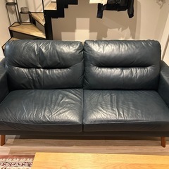 ニトリ　本革ソファーの画像