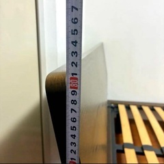 無印良品　ダブルベッド　ダークブラウン　ウォールナット材の画像