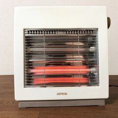 ZEPEAL 電気ストーブ DS-C80F-WH シンプル角型デザイン 出力2段階調整　強・弱 800W/400W 暖房器具 ゼピール 清掃/動作確認済みの画像