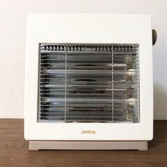 ZEPEAL 電気ストーブ DS-C80F-WH シンプル角型デザイン 出力2段階調整　強・弱 800W/400W 暖房器具 ゼピール 清掃/動作確認済みの画像
