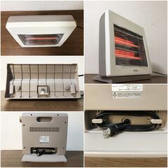 ZEPEAL 電気ストーブ DS-C80F-WH シンプル角型デザイン 出力2段階調整　強・弱 800W/400W 暖房器具 ゼピール 清掃/動作確認済みの画像