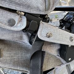 【公式の付属品あり、女の子向け】ココダブル EXフロムバース エアバギー COCO DOUBLE EX FROM BIRTH AIRBUGGY アースグレーの画像