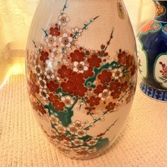 【九谷焼】花瓶 まとめ売り 7点セット 九谷焼含む 現状品 木箱付き 中古 美品 陶器 インテリア 花入 壺 康月造 巨峰の画像