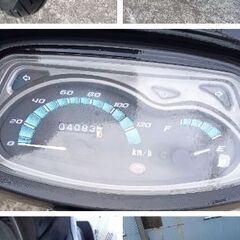 エンジンは良好です。Honda（Spacey）125。バッテリーは新品です。リアブレーキパッドはほぼ新品です。走行距離は少ないです（4083キロ）。フロントディスクブレーキ付きです。の画像
