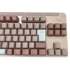 186000 Logicool ロジクール 美品 SIGNATURE K855 箱付き ワイヤレス メカニカルキーボード 無線タイプ タイピング  ローズ [250930HM060009]の画像