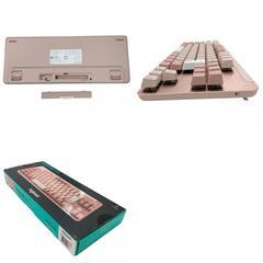 186000 Logicool ロジクール 美品 SIGNATURE K855 箱付き ワイヤレス メカニカルキーボード 無線タイプ タイピング  ローズ [250930HM060009]の画像
