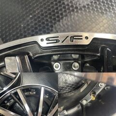 共豊 STEINER S/F シュタイナー 社外ホイール 19インチ 4本 8J5HPCD114.3+48 60プリウス CX-5 CX-8等　(SHB011)の画像