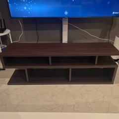 テレビスタンド　ダークブラウンの画像
