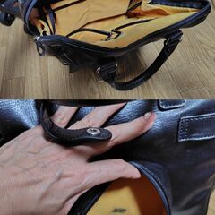 【まだ受付中･送付可能】中古 SWANY シルバーカー 紺 バッグ＆キャスター分離できるタイプ♪ 合成皮革で高級感有♪ 早い者勝ちです✨✨の画像