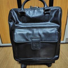 【まだ受付中･送付可能】中古 SWANY シルバーカー 紺 バッグ＆キャスター分離できるタイプ♪ 合成皮革で高級感有♪ 早い者勝ちです✨✨の画像