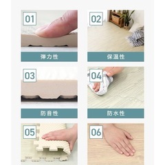 【未使用】ジョイントマット 32枚セット ナチュラルカラーの画像