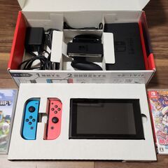 【ソフト2本付き】Nintendo Switch 通常版 本体の画像