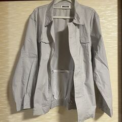 空調服　長袖　WILDYAK　サイズM　ポリエステル　65％　綿　35％　ライトグレー　保管品の画像