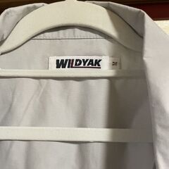 空調服　長袖　WILDYAK　サイズM　ポリエステル　65％　綿　35％　ライトグレー　保管品の画像