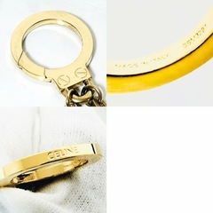 CELINE セリーヌ トリオンフ ロゴ チャーム キーホルダー キーリングの画像