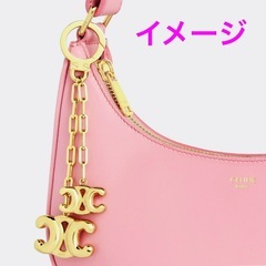 CELINE セリーヌ トリオンフ ロゴ チャーム キーホルダー キーリングの画像