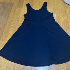 キッズネイビーワンピース　140の画像