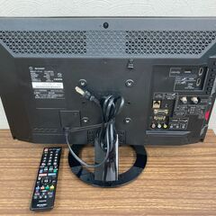 【お売りします】 SHARP　液晶カラーテレビ　LC-22K30　2015年製　シャープ　リモコン・B-CASカード付の画像