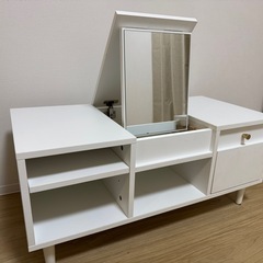 シャルム【Charme】ドレッサーテーブル　幅85cm ホワイトの画像