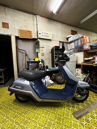 美車 ヤマハ アクティブスポーツ ローダウン タコ付35r ジョグ ペリカン 旧車 旧原付