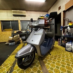 美車 ヤマハ アクティブスポーツ ローダウン タコ付35r ジョグ ペリカン 旧車 旧原付の画像