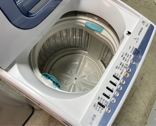HITACHI 7.0kg 簡易乾燥付 洗濯機 NW-T74 2019年製 塗装剥げあり 中古品