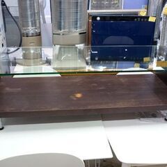 ☆ローテーブル センターテーブル 幅1200mm 奥行450mm 高さ360mm ガラステーブル 座卓 リビングテーブル 札幌市 豊平区 平岸の画像