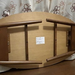天然木 ローテーブル 折りたたみの画像