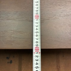 ★天然木★ テーブル・机・ダイニングテーブル　ブラウン 脚部折りたたみ式・高さ35cm×奥行き90cm×幅140cmの画像