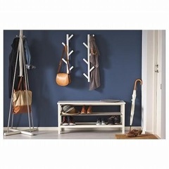 IKEA イケア フック ホワイト 白 78cm TJUSIG シューシグ インテリア 収納家具 ハンガーラック コートハンガー  の画像