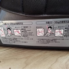 RECARO レカロ　ジュニアシート　赤　黒の画像