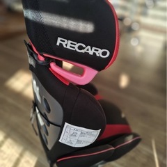 RECARO レカロ　ジュニアシート　赤　黒の画像
