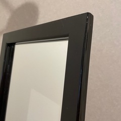 ピアノブラック全身鏡の画像
