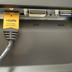 I-O DATA 24インチ　モニターケーブル付き、電源ケーブル付きの画像