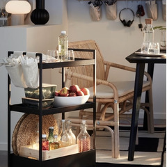 IKEA 人気商品！ 使い方無限大ワゴン 中古美品 ブラックの画像