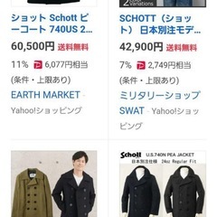 ⭕️美品⭕️今年流行り　ショット希少スリムフィットPコート　レア品　サイズ36の画像