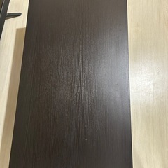 テレビ台 90cm キャスター付き ダークブラウンの画像
