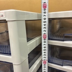 ★一つ1500★アイリスオーヤマ　オフィスチェスト・書類収納 10段 キャスター付き ・高さ108cm×横幅32cm×奥行き39cmの画像