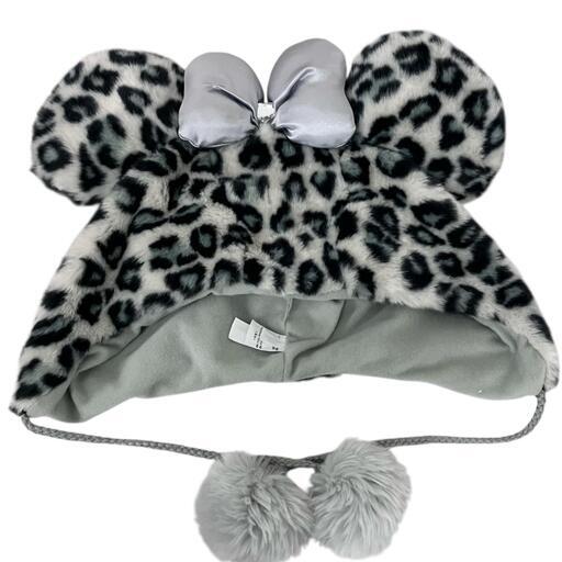 170990 現状品 ディズニー ミニーファンキャップ ヒョウ柄 [0000000002326]