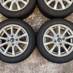 1001-3）軽自動車全般14インチアルミスタッドレス155/65R14ブリヂストンVRX中古4本セット！中古良品の画像